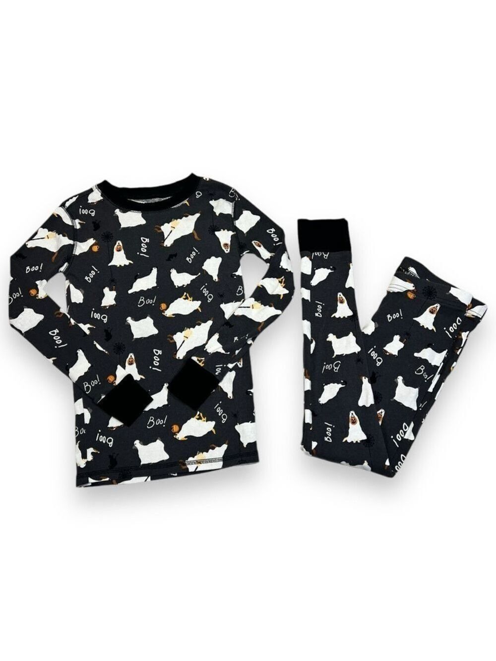 Old Navy Kid’s Fur Boo-Boo’s Halloween Pajamas Black Size Medium